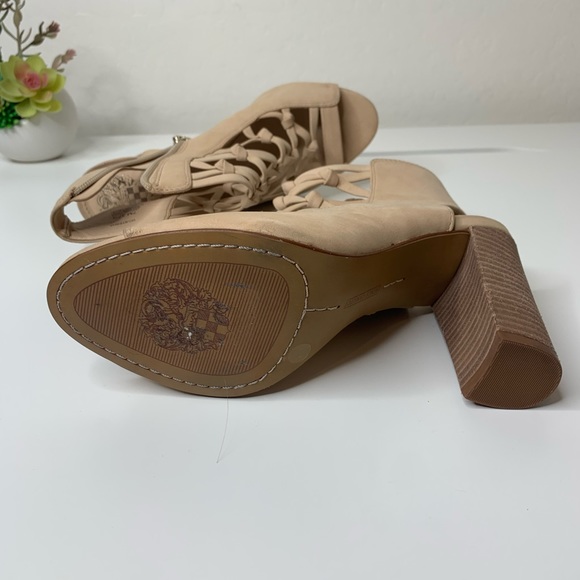 Vince Camuto Peach Blush Nude Block Heel - Picture 3 of 5